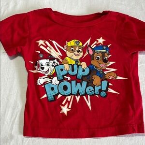 2T Paw Patrol Red Pup Power Short Sleeve Tee